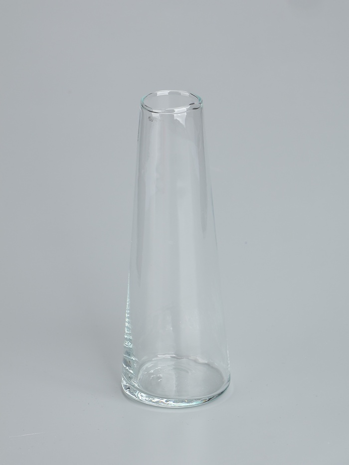 УЦЕНКА Ваза "Коническая" средняя 19х4х7см, 0,32л прозрачная - Фото 1