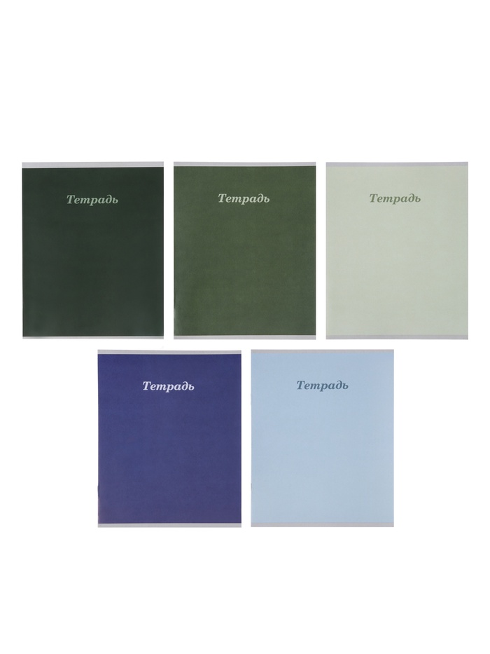 Комплект тетрадей из 10 штук, 12 листов в линейку, Calligrata «Пастель»,5 видов