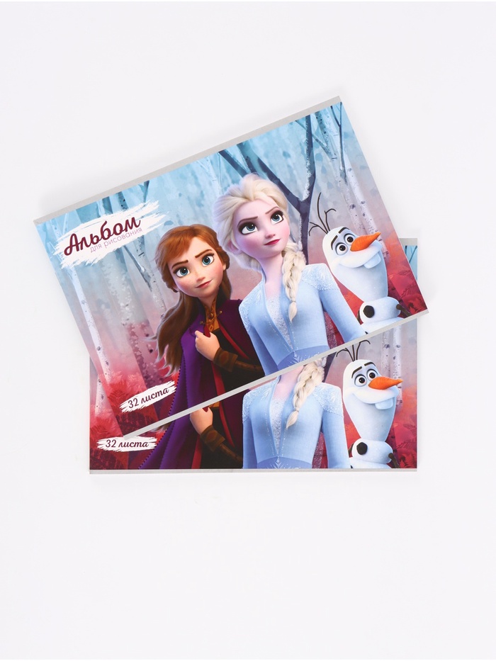 Альбом для рисования на скрепке «Девушки», А4, 32 листа, набор 2 шт.