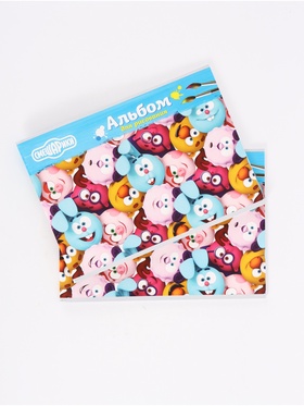 Альбом для рисования на скрепке «Смешарики», А4, 32 листа, набор 2 шт.