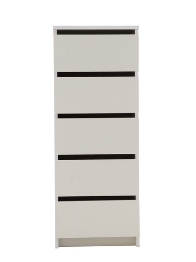 Комод для хранения, 5 ящиков, 400×350×1035 мм, цвет белый