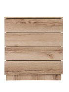 Комод для хранения, 4 ящика, 700×350×756 мм, цвет дуб делано - фото 809652706