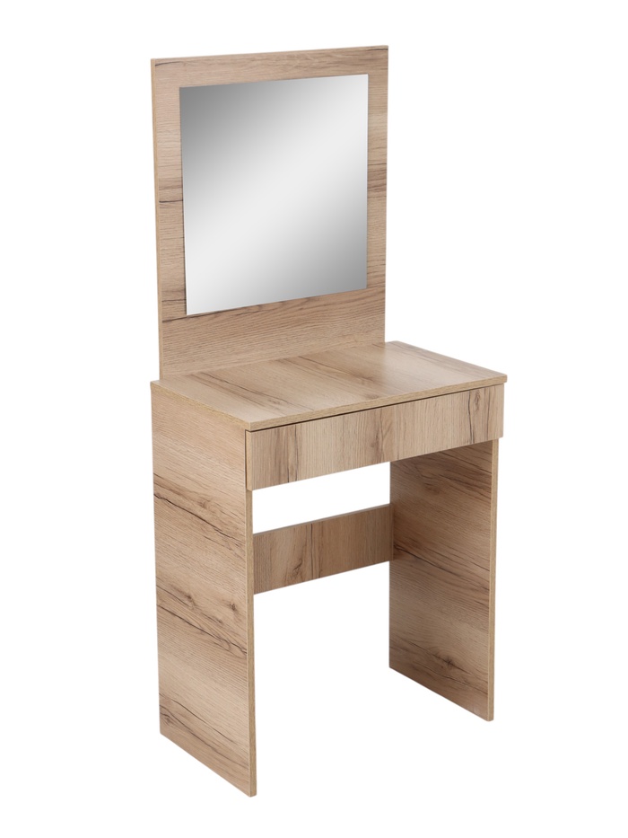 Столик туалетный с зеркалом, 601×378×1354 мм, цвет дуб делано