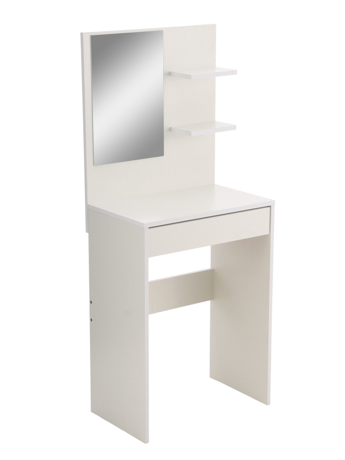 Столик туалетный с зеркалом, 551×346×1320 мм, цвет белый
