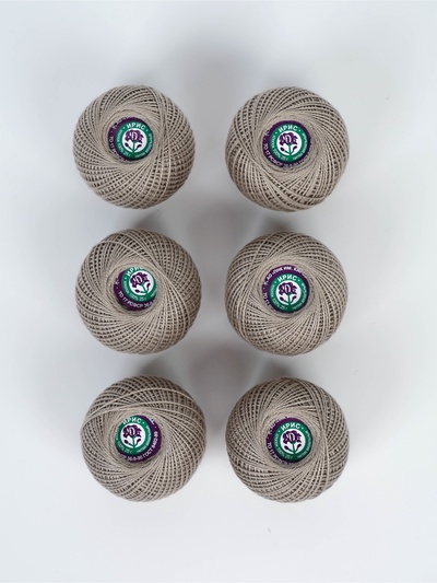 Нитки вязальные "Ирис" 150м/25г 100% мерсеризованный хлопок Набор 6шт (6601)