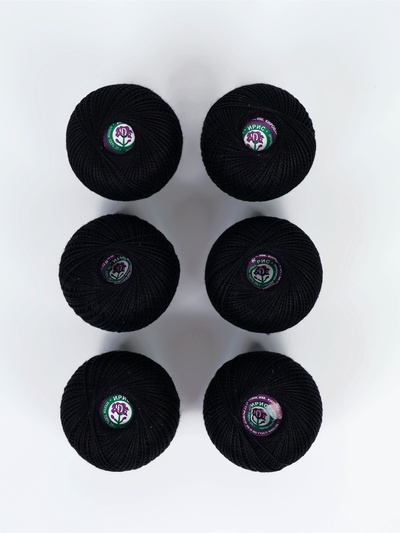 Нитки вязальные "Ирис" 150м/25г 100% мерсеризованный хлопок Набор 6шт (7214)