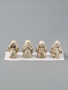 УЦЕНКА Сувенир полистоун «Хотей - не слышу, не вижу, не скажу» набор 4 шт. беж 3×3.5×5.5 см 1095674 - Фото 2