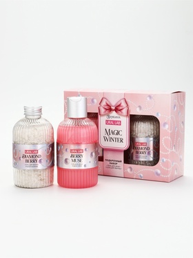 SNOW KISS Набор Magic Body Care Set, гель для душа и соль для ванны 2х300 мл
