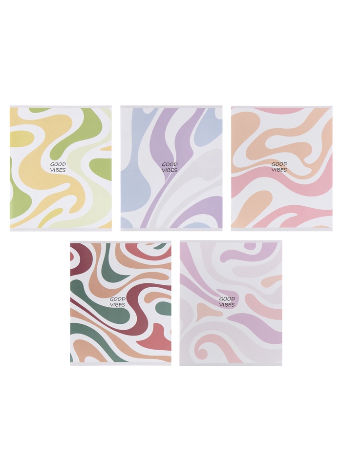 Тетрадь 48 листов в линейку Calligrata «Абстракция», 5 в МИКС