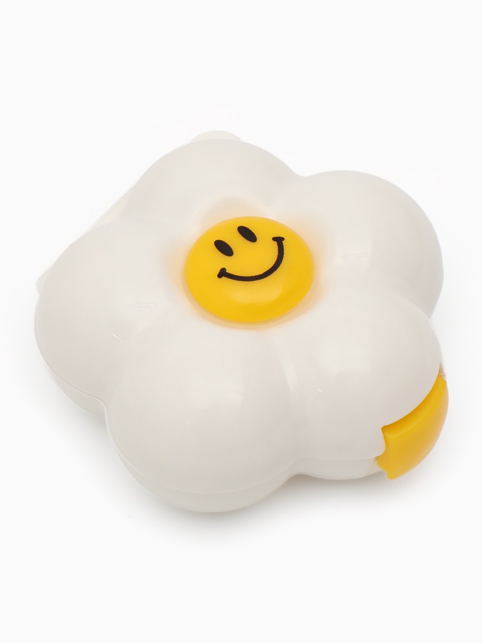 УЦЕНКА Таблетница Ромашка 6секц d9*4,5 цвет белый/желтый накл ОТ - Фото 1