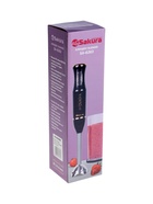 Блендер Sakura SA-6263MBK, погружной, 600 Вт, 2 скорости, стакан 0.6 л, чёрный - Фото 7