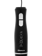 Блендер Sakura SA-6266SBK, погружной, 600 Вт, 2 скорости, стакан 0.7 л, чоппер 0.5 л, венчик - Фото 3