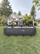 Бассейн каркасный Power Steel, 549×274×132 см, фильтр-насос, лестница, тент, прямоугольный, 561KA Bestway - Фото 7