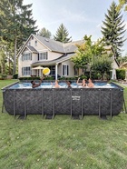 Бассейн каркасный Power Steel, 549×274×132 см, фильтр-насос, лестница, тент, прямоугольный, 561KA Bestway - Фото 8