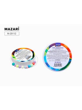 Нить эластичная, 6 м, диаметр 0,8 мм, термоусадочная плёнка