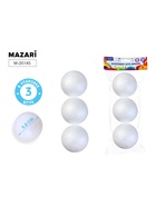 Заготовки для декорирования «Шар из пенопласта», полистирол, диаметр 5.8 см, 3 шт. - Фото 1