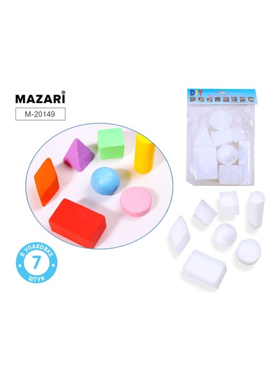 Заготовки для декорирования «Геометрические фигуры из пенопласта», полистирол, 7 шт.