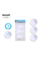 Заготовки для декорирования «Шар из пенопласта», полистирол, диаметр 7.5 см, 3 шт. - Фото 2