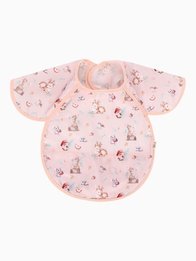 Нагрудник для кормления непромокаемый с карманом, 