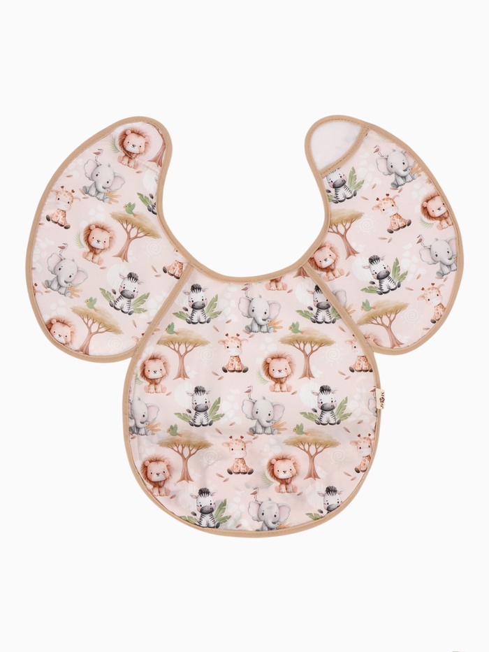 Нагрудник для кормления непромокаемый с карманом «Саванна», M&B