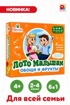 Лото малышам «Овощи и фрукты» - фото 809653477