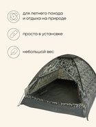 УЦЕНКА Палатка туристическая 2-местная maclay fisht sme 2, 205×150×105 см, трекинговая, однослойная, МИКС - Фото 2