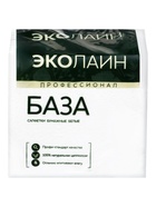 Салфетка однослойная в прозрачной уп, «Эколайн» белая, 100 л., 24×24 - фото 809653628