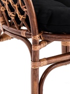 Набор садовой мебели "Bagama": 2 кресла, 1 стол, ротанг тёмный, подушки чёрные - Фото 4