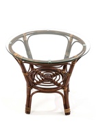 Набор садовой мебели "Bagama": 2 кресла, 1 стол, ротанг тёмный, подушки чёрные - Фото 5