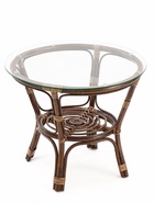 Набор садовой мебели "Bagama": 2 кресла, 1 стол, ротанг тёмный, подушки чёрные - Фото 7