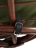 Кресло "Индо" ротанг тёмный, подушка оливковая - Фото 7