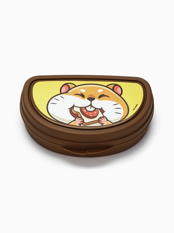 Бутербродница «Хомяк», 14 х 10 х 4 см