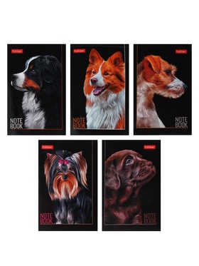 Блокнотик А7, 48 листов в клетку, «Лучший друг», 60 г/м², на клею, 5 в МИКС