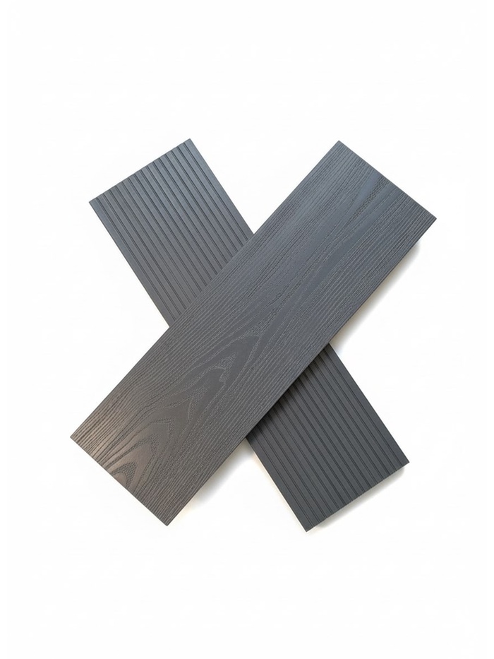 Доска террасная ДПК «Винтаж», 3000×140×24 мм, цвет серый - Фото 1