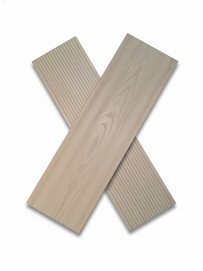 Доска террасная ДПК «Винтаж», 3000×140×24 мм, цвет бежевый - Фото 1