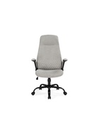 Кресло компьютерное Gambler светло-серый / черный - Фото 2