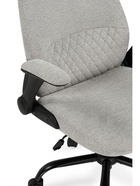 Кресло компьютерное Gambler светло-серый / черный - Фото 6