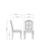 Стул деревянный «Эмилин», 490×550×1020 мм, цвет вишня / муса темная - Фото 2