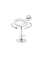 Стул барный Oazis, 510×500×770 мм, цвет белый/хром - Фото 1