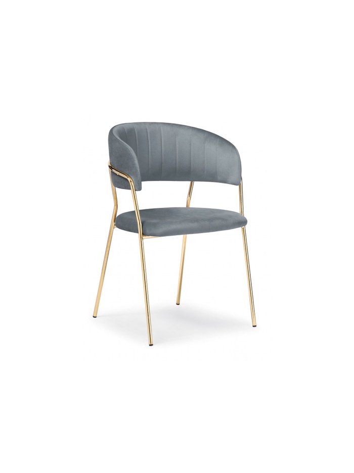 Стул на металлокаркасе Kamelia, 570×540×830 мм, цвет gold / gray - Фото 1