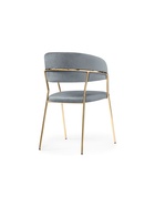 Стул на металлокаркасе Kamelia, 570×540×830 мм, цвет gold / gray - Фото 9