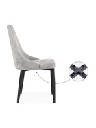 Стул на металлокаркасе Kora, 470×570×890 мм, цвет серый - Фото 8