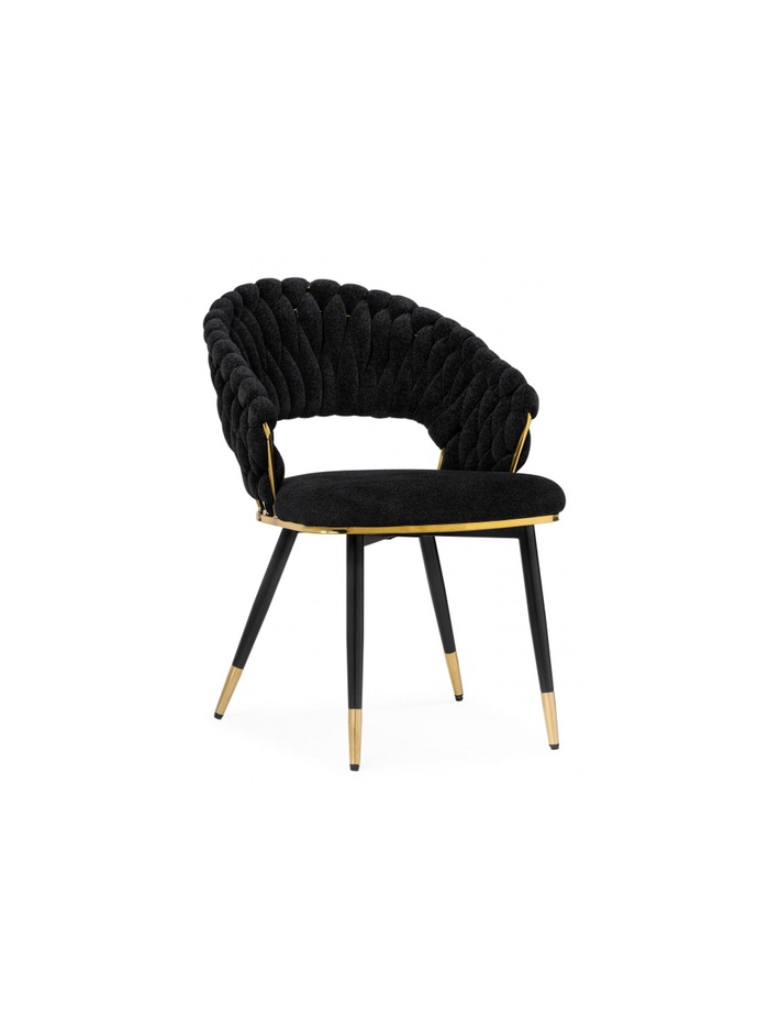 Стул на металлокаркасе Rakel black / gold