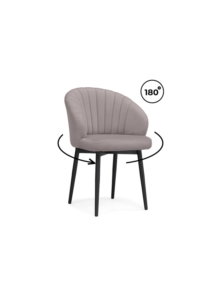 Стул на металлокаркасе «Бэнбу», крутящийся, 570×480×800 мм, цвет бежевый - Фото 1