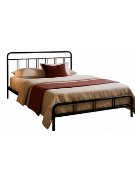 Кровать двуспальная «Рейк», 1600×2000 мм, цвет чёрный