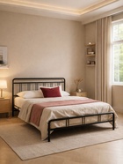 Кровать двуспальная Рейк 160х200 черная - Фото 2