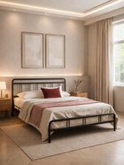 Кровать двуспальная Рейк 160х200 черная - Фото 3