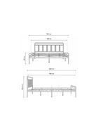 Кровать двуспальная Рейк 160х200 черная - Фото 5