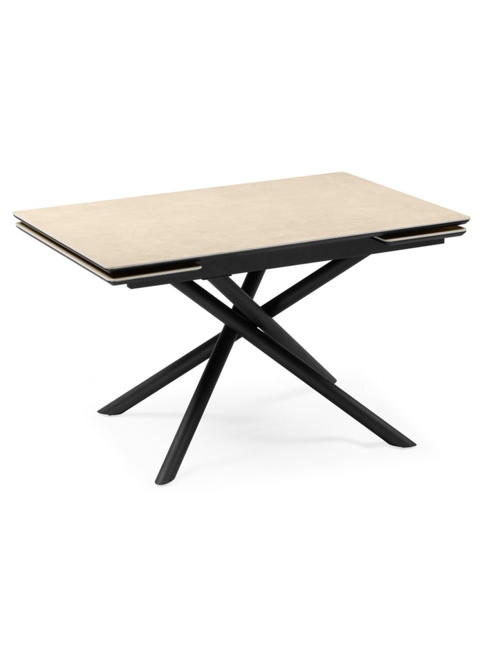 Стол кухонный керамический раздвижной «Мэриан», 1200(1800)×800×750 мм, цвет бежевый