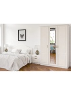 Шкаф прямой трёхстворчатый «Ливерпуль» с зеркалом, 1500×541×2203 мм, цвет белый / ясень ваниль - Фото 12